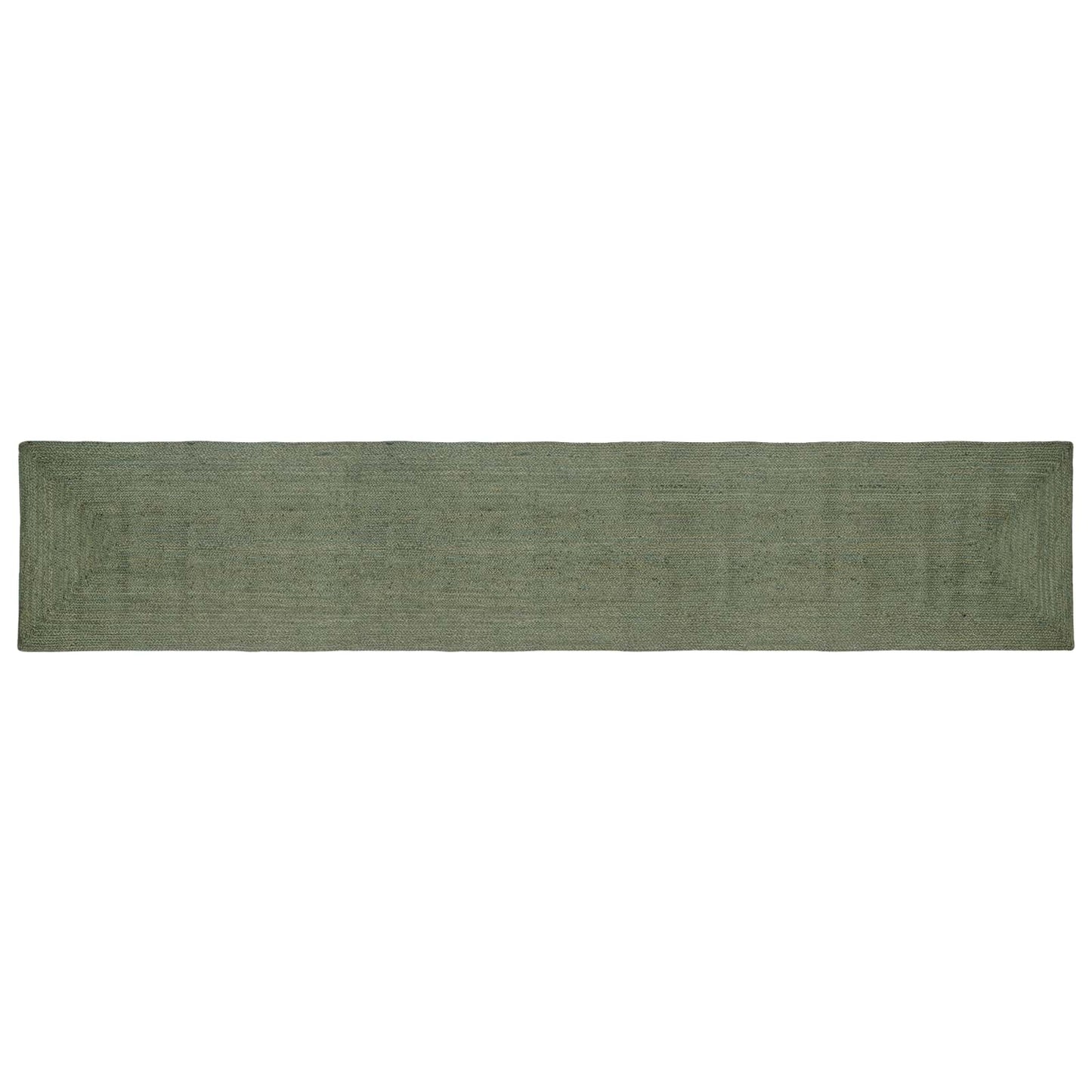 Områdetæpper Rektangulær Olivengrøn 80 x 400 cm Jute