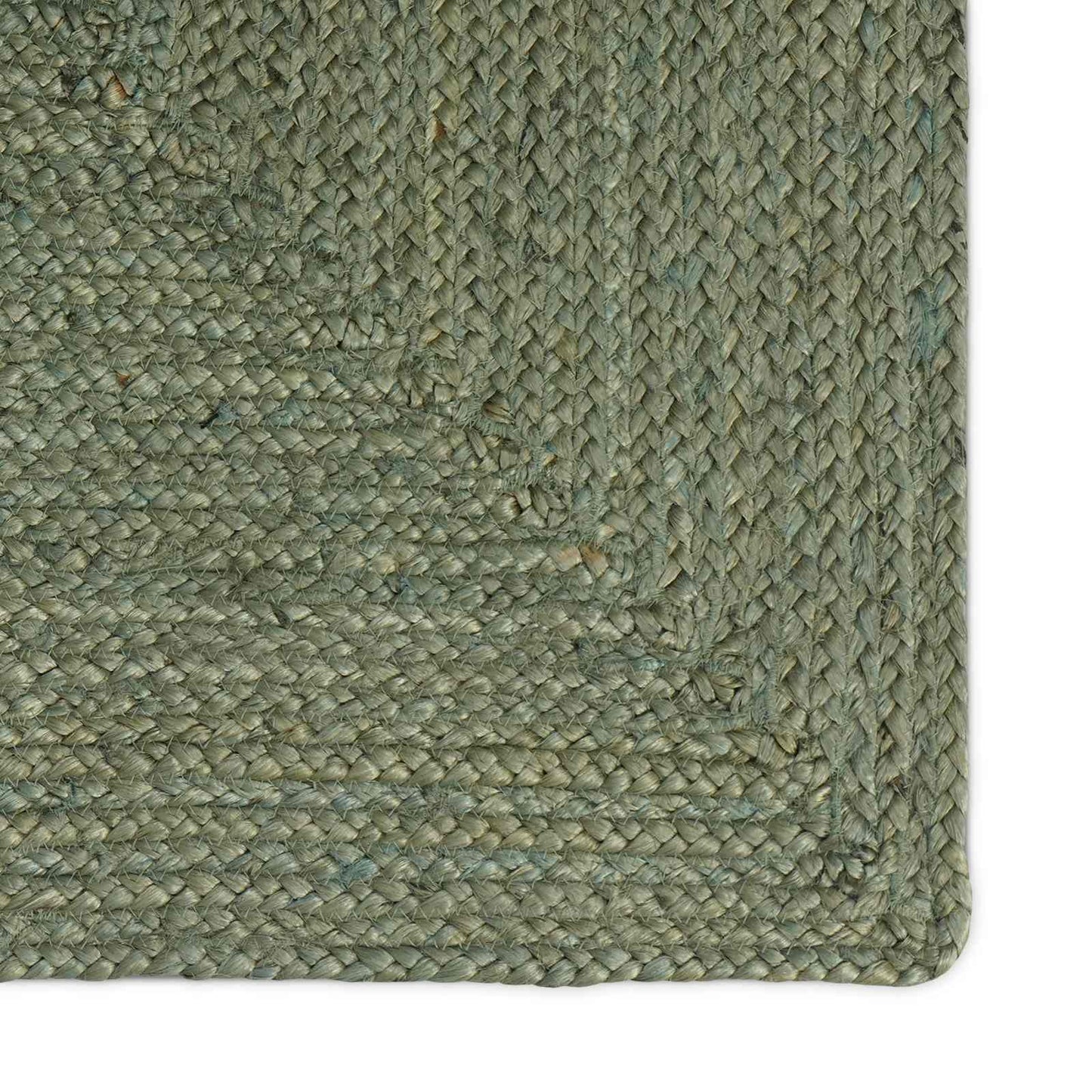 Områdetæpper Rektangulær Olivengrøn 120 x 120 cm Jute