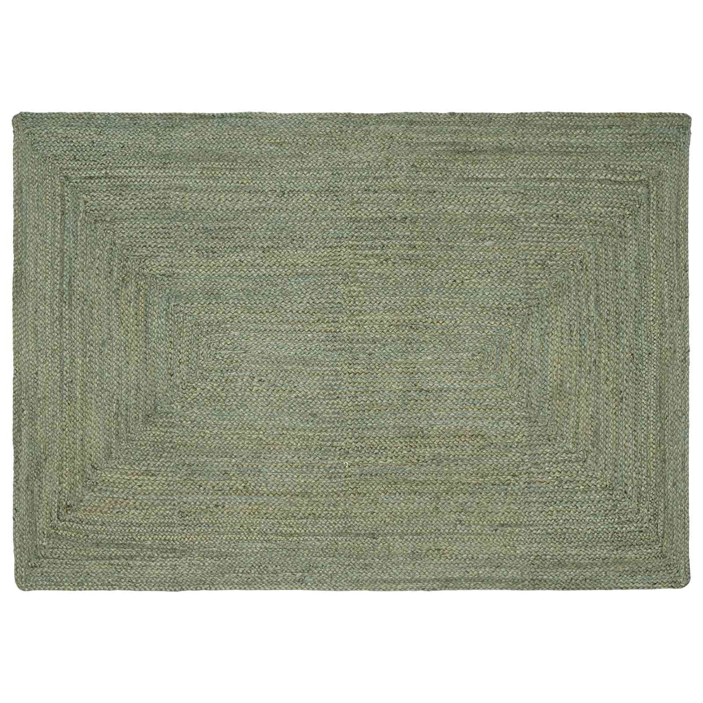 Områdetæpper Rektangulær Olivengrøn 140 x 200 cm Jute