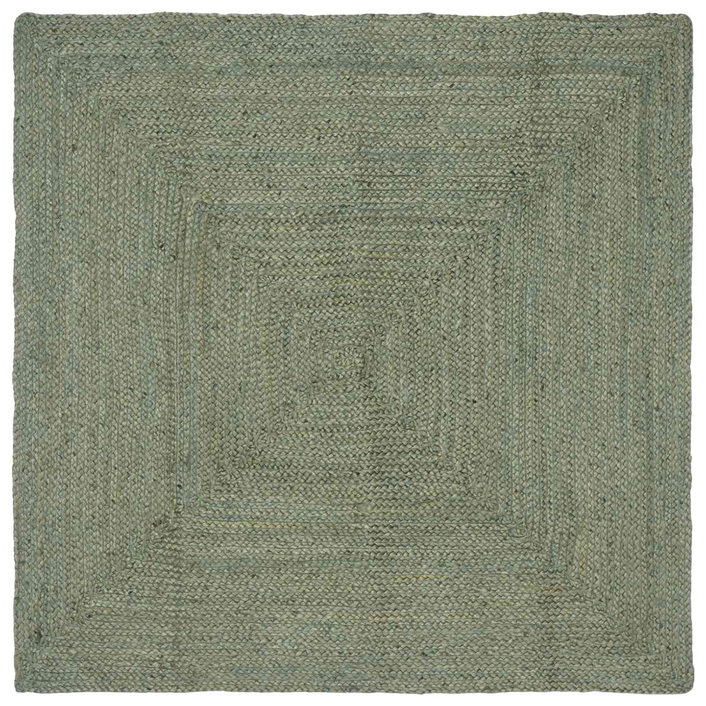 Områdetæpper Rektangulær Olivengrøn 160 x 160 cm Jute