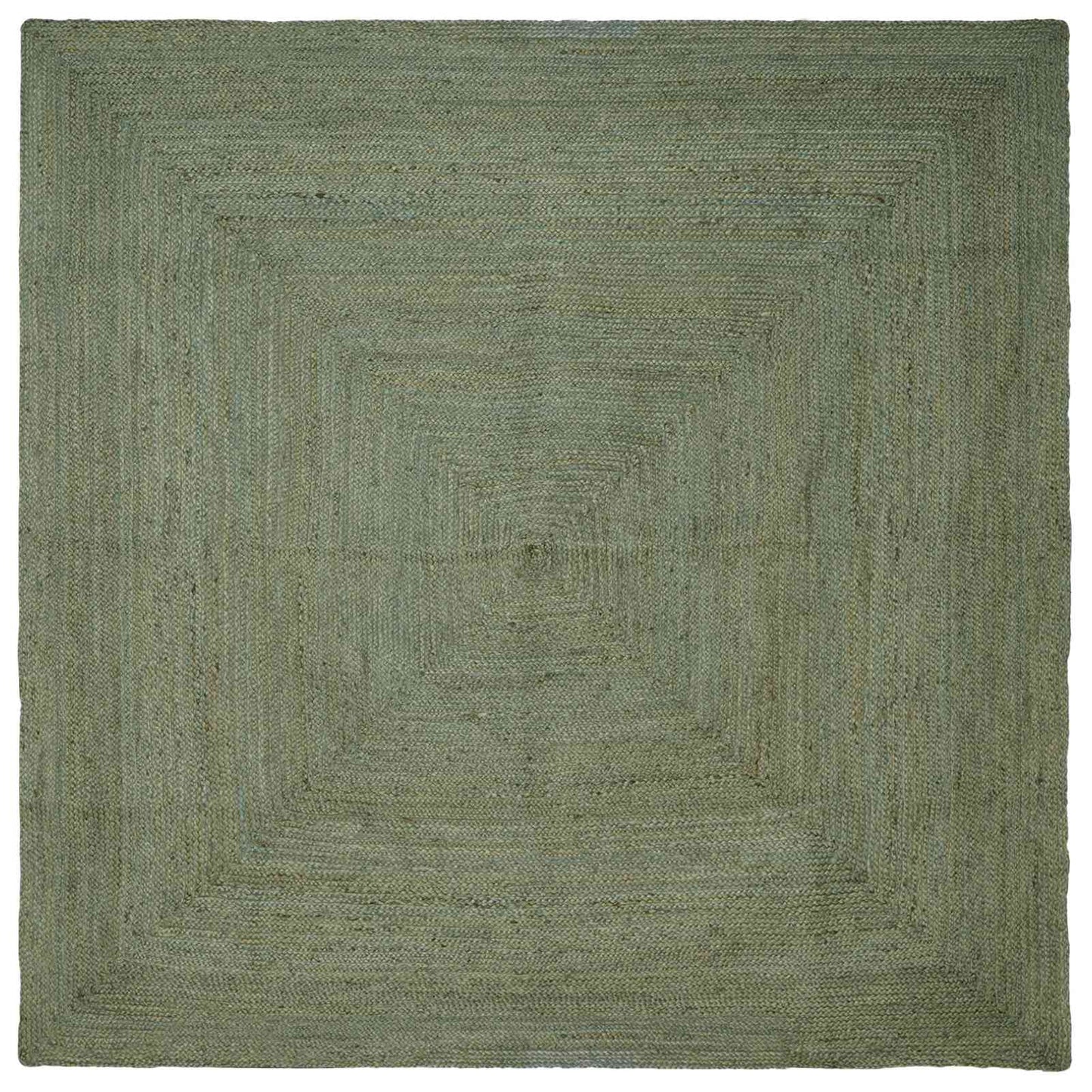 Områdetæpper Firkantet Olivengrøn 240 x 240 cm Jute