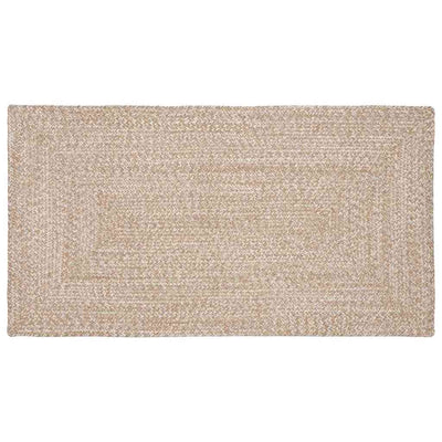 Områdetæpper Natur og hvid 60 x 110 cm Jute