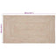 Områdetæpper Natur og hvid 100 x 200 cm Jute