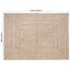 Områdetæpper Natur og hvid 160 x 230 cm Jute