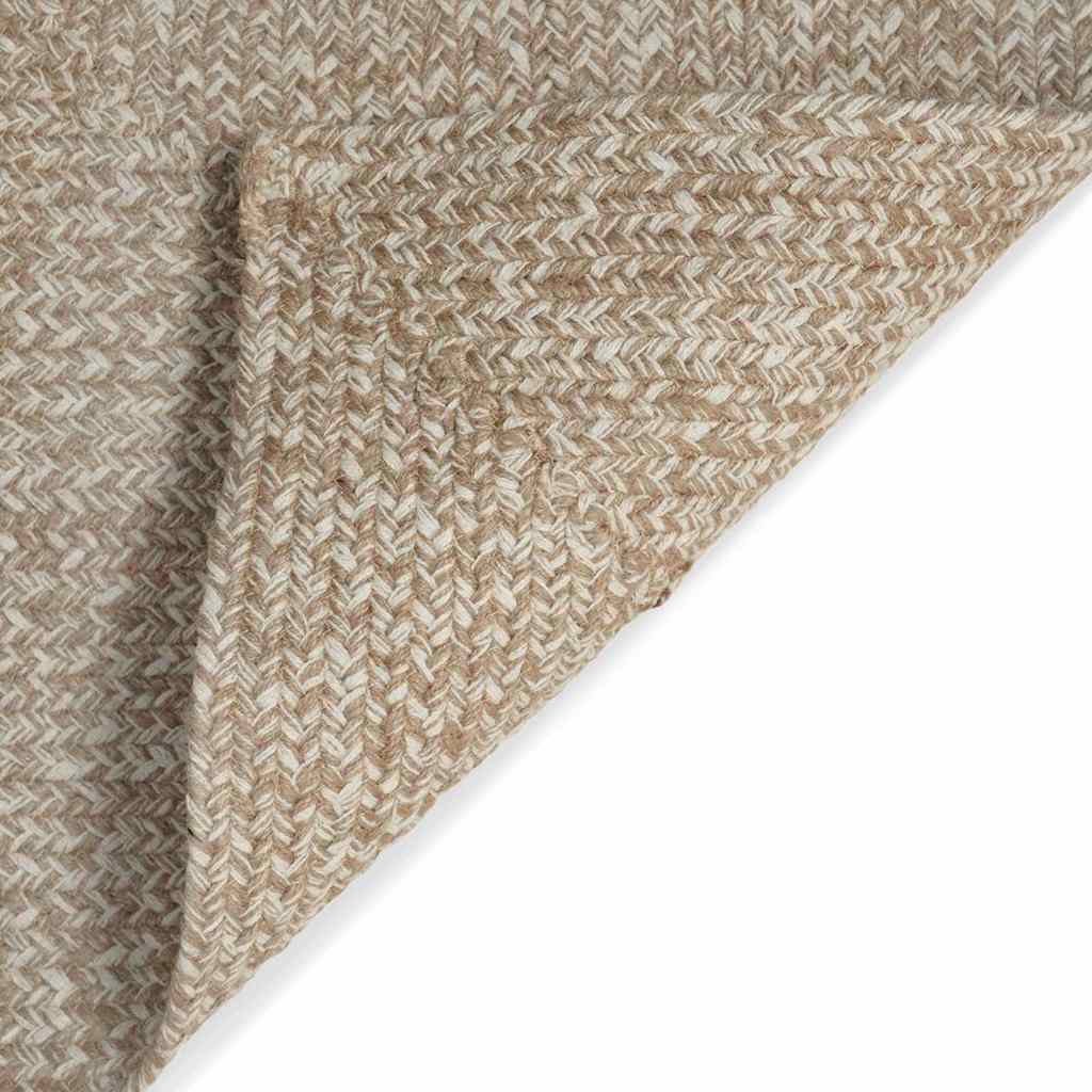Område tæppe Natur og hvid 240 x 240 cm Jute