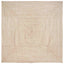 Område tæppe Natur og hvid 240 x 240 cm Jute