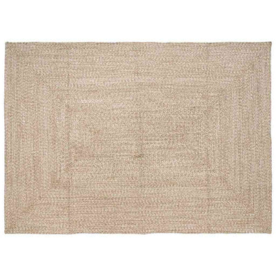Områdetæpper Natur og hvid 240 x 340 cm Jute