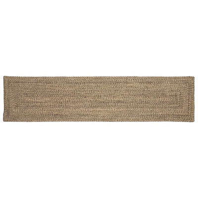 Områdetæpper Naturfarvet og sort 60 x 200 cm Jute