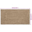 Områdetæpper Naturfarvet og sort 80 x 150 cm Jute
