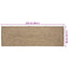 Områdetæpper Naturfarvet og sort 80 x 250 cm Jute