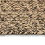 Område tæppe Naturfarvet og sort 120 x 170 cm Jute