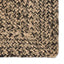 Område tæppe Naturfarvet og sort 160 x 230 cm Jute
