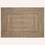 Område tæppe Naturfarvet og sort 160 x 230 cm Jute