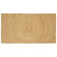 Områdetæpper Naturfarvet 60 x 110 cm Jute