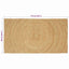 Områdetæpper Naturfarvet 60 x 110 cm Jute