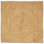 Områdetæpper Naturfarvet 120 x 120 cm Jute