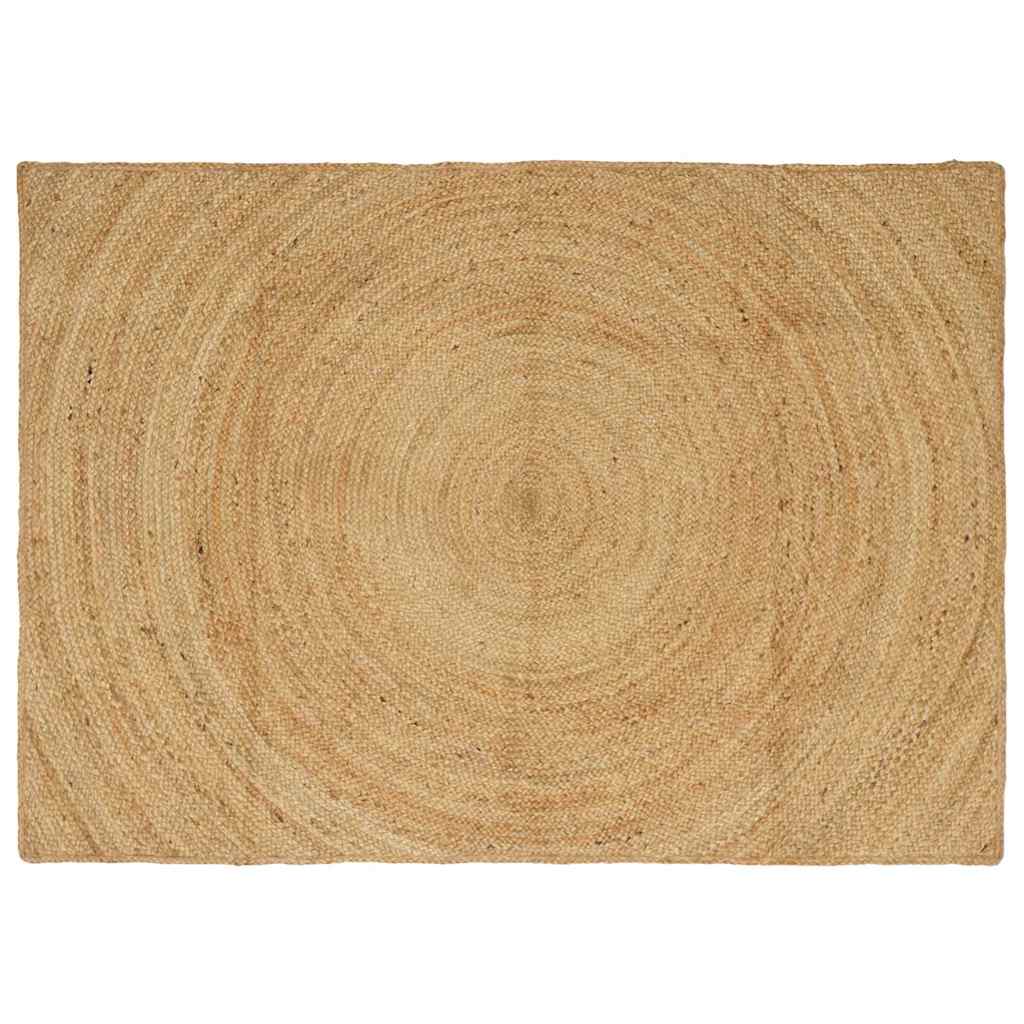 Områdetæpper Naturfarvet 140 x 200 cm Jute