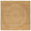 Områdetæpper Naturfarvet 240 x 240 cm Jute