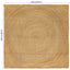 Områdetæpper Naturfarvet 240 x 240 cm Jute