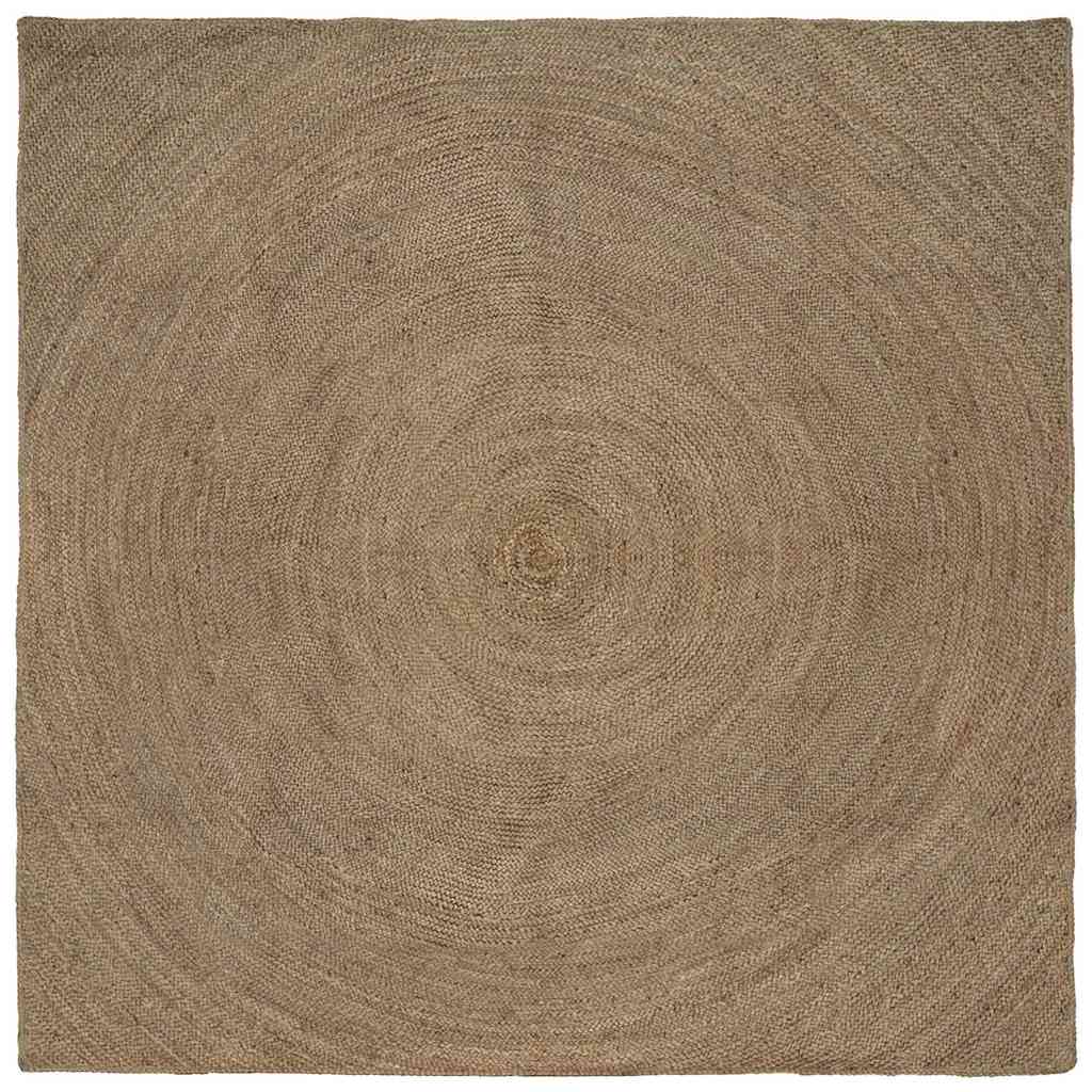 Områdetæpper Grå 200 x 200 cm Jute