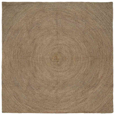 Områdetæpper Grå 240 x 240 cm Jute
