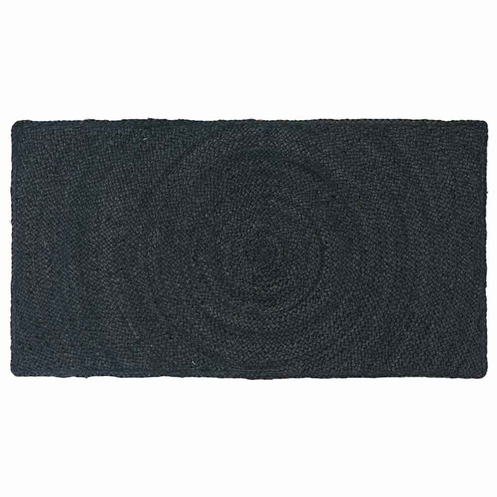 Områdetæpper Mørkegrå 60 x 110 cm Jute