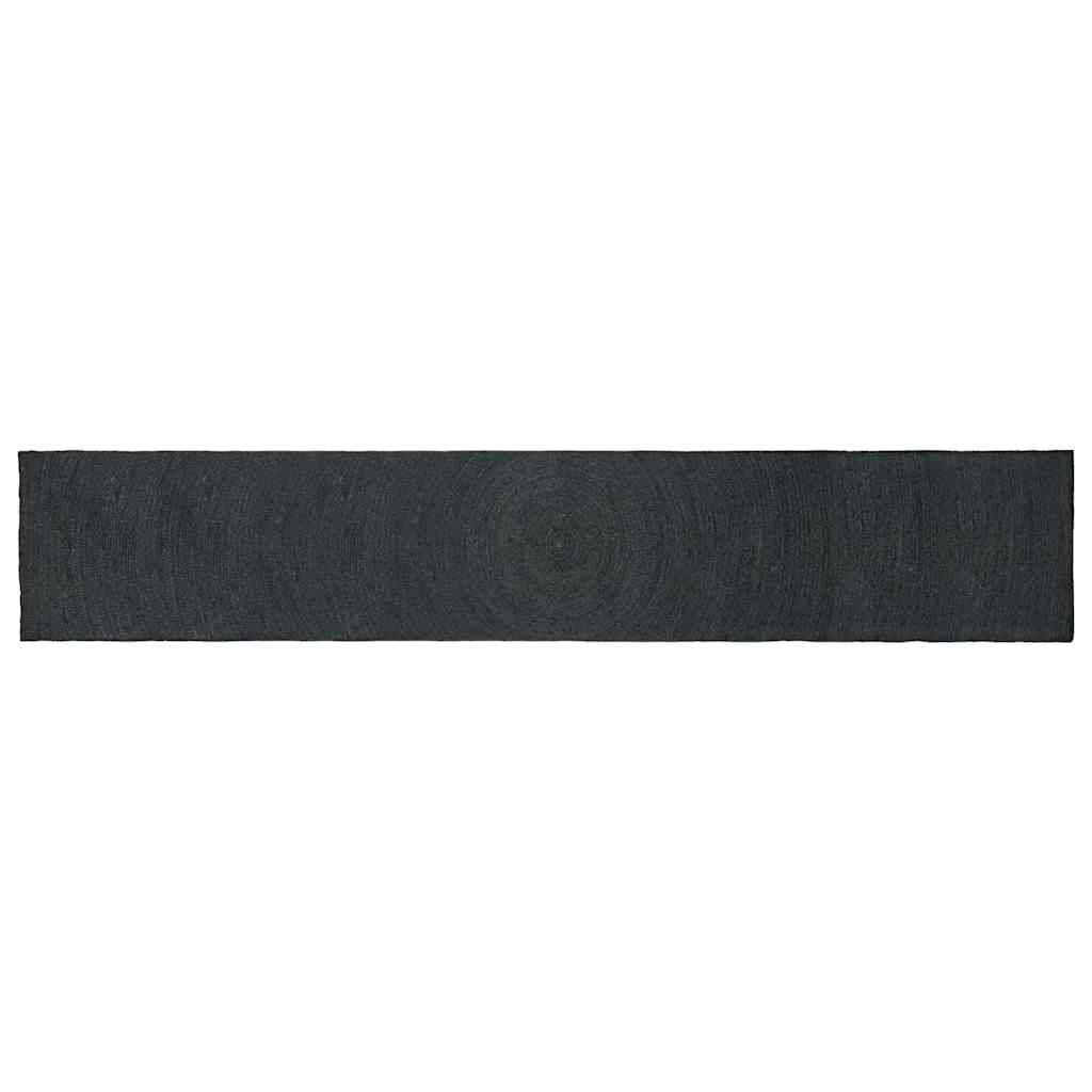 Områdetæpper Mørkegrå 60 x 400 cm Jute billede