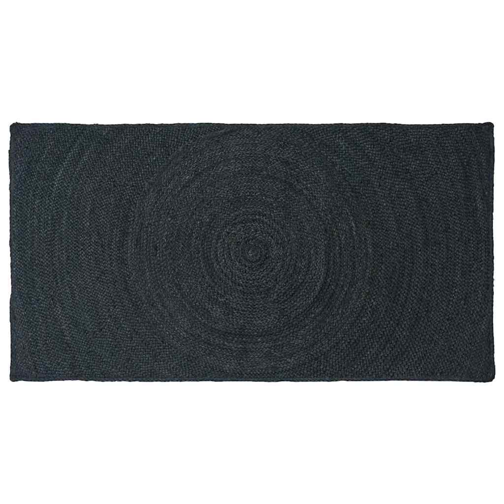 Områdetæpper Mørkegrå 80 x 150 cm Jute