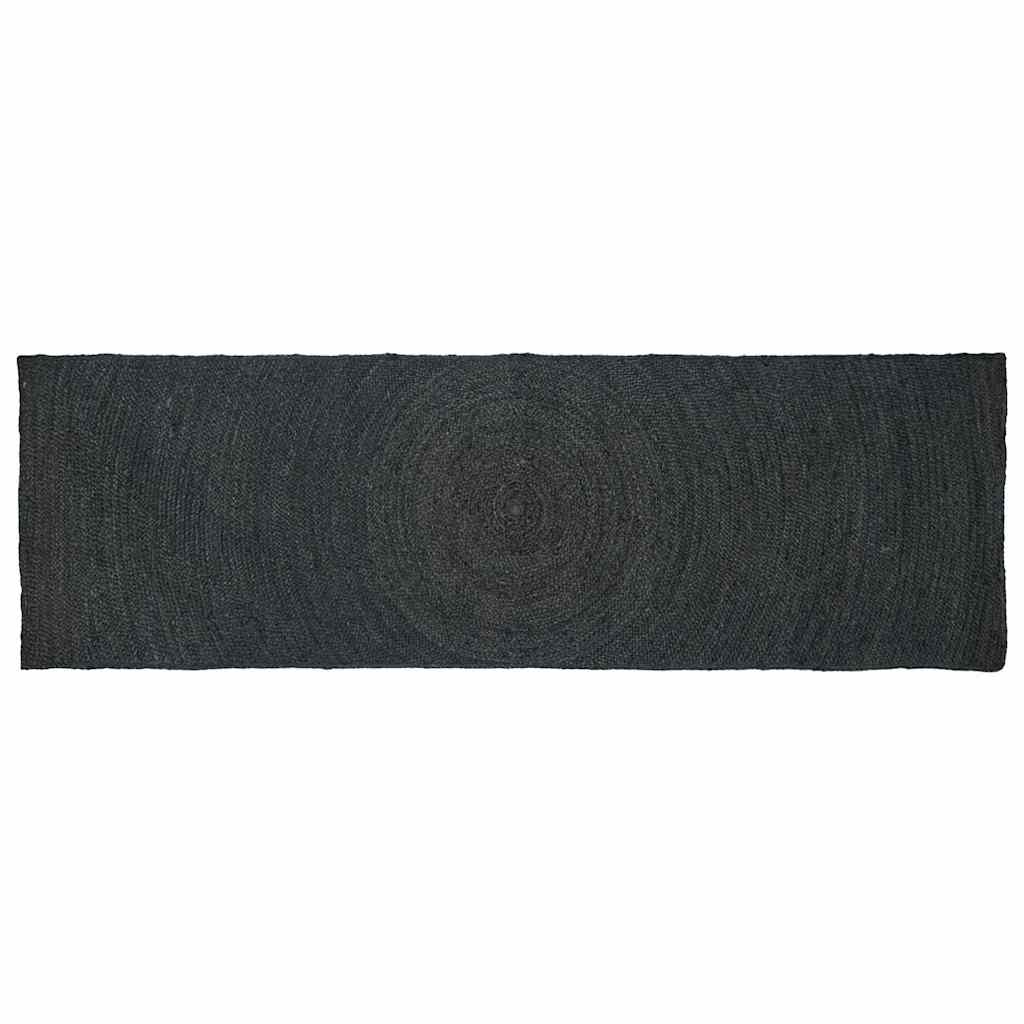 Områdetæpper Mørkegrå 80 x 300 cm Jute