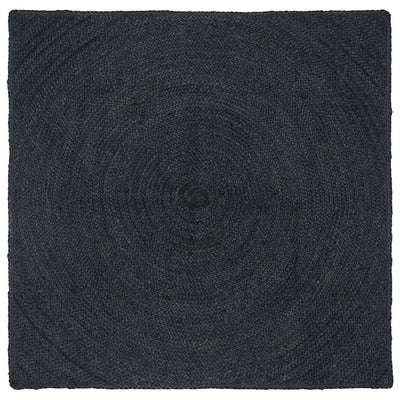 Områdetæpper Mørkegrå 120 x 120 cm Jute