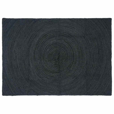 Områdetæpper Mørkegrå 140 x 200 cm Jute