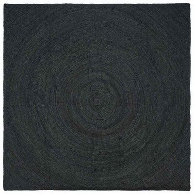 Områdetæpper Mørkegrå 240 x 240 cm Jute