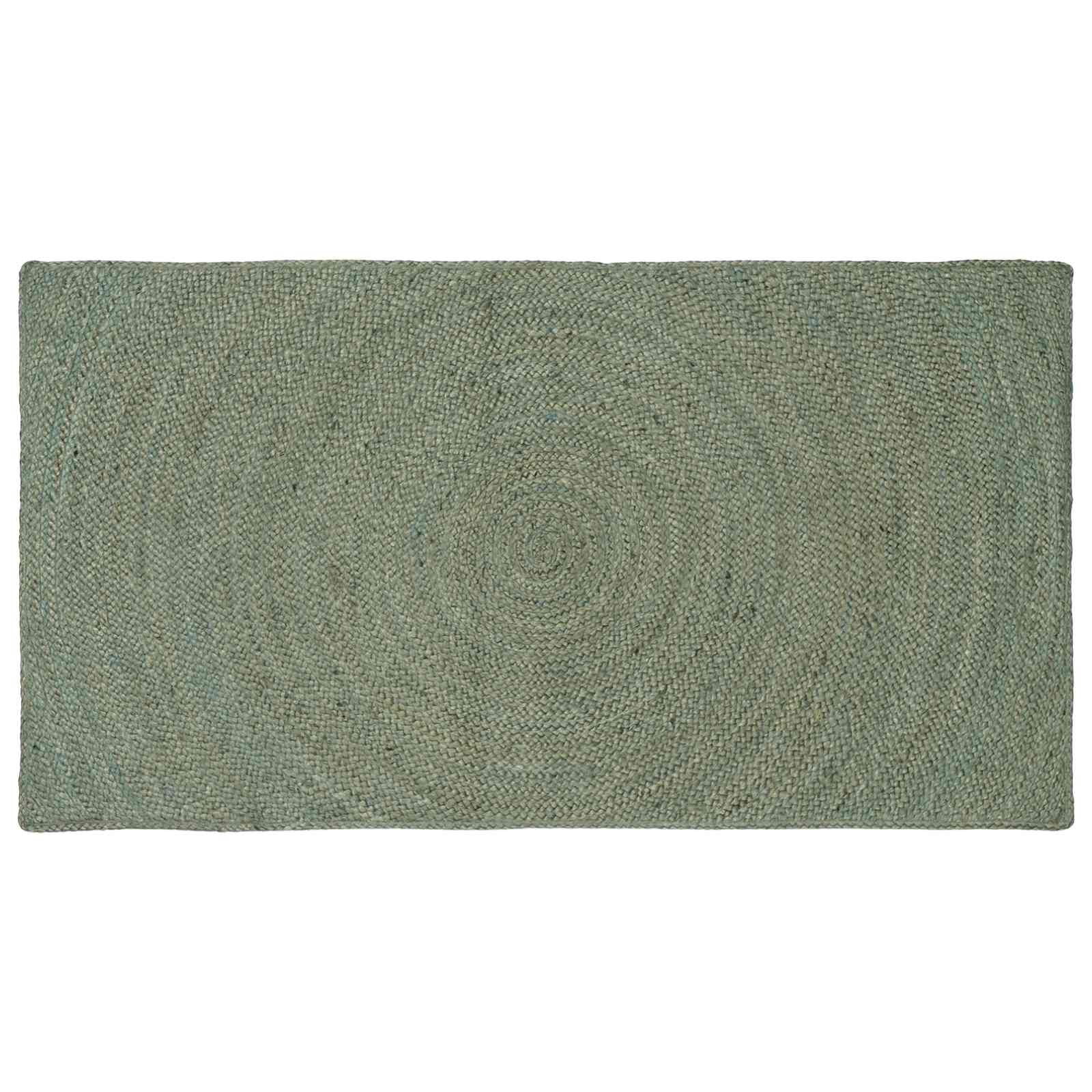 Områdetæpper Olivengrøn 60 x 110 cm Jute billede