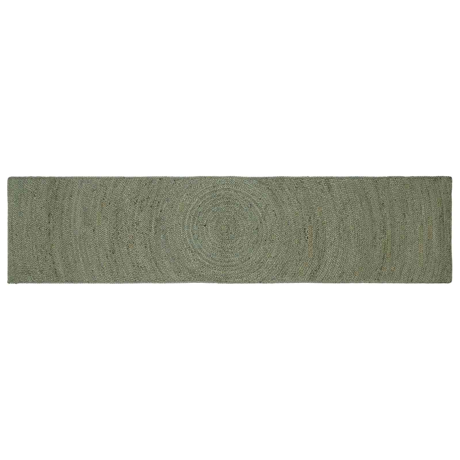 Områdetæpper Olivengrøn 60 x 200 cm Jute billede