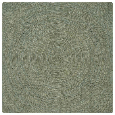 Områdetæpper Olivengrøn 120 x 120 cm Jute