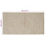 Områdetæpper Natur og hvid 100 x 200 cm Jute