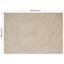 Område tæppe Natur og hvid 200 x 290 cm Jute