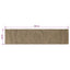 Områdetæpper Naturfarvet og sort 60 x 200 cm Jute