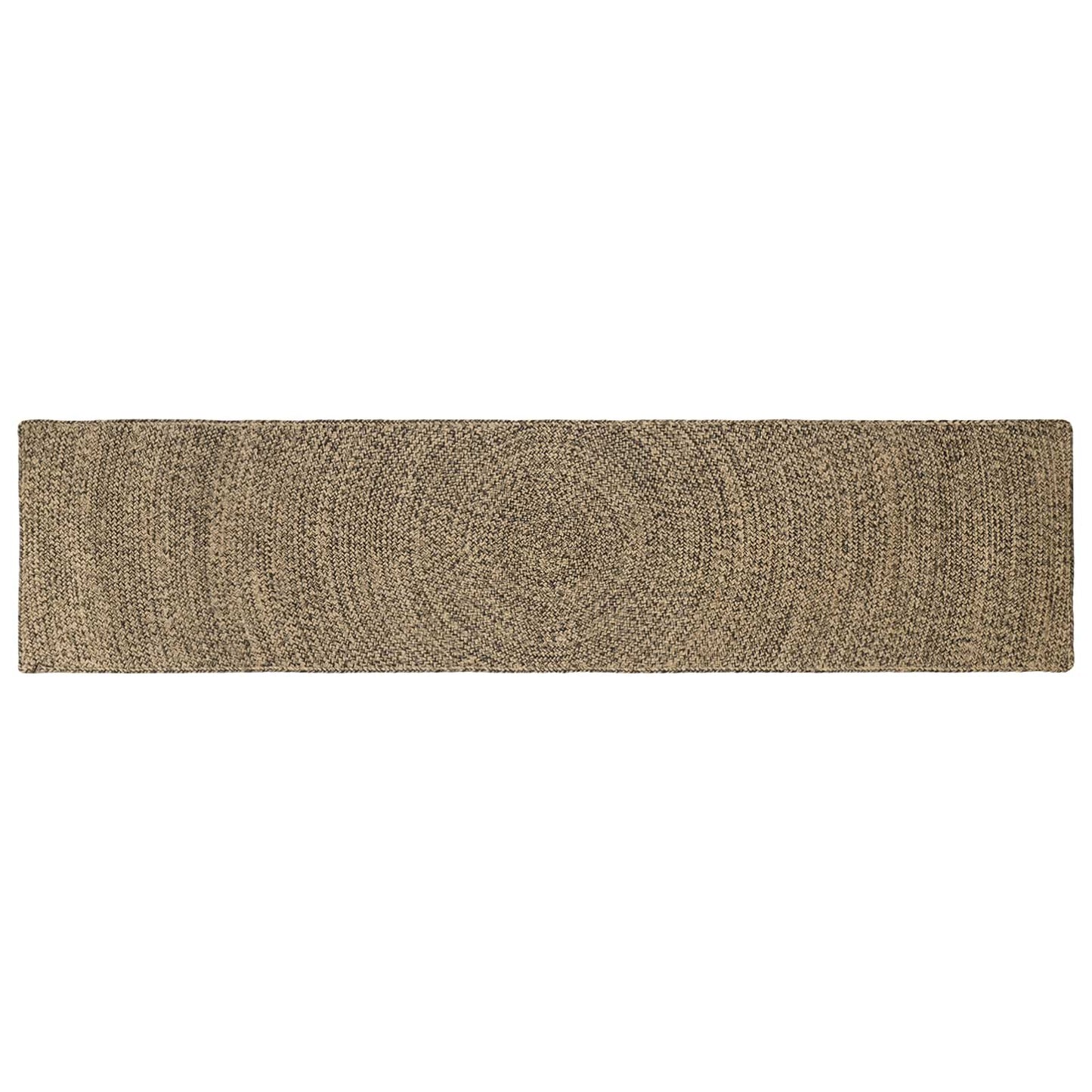 Områdetæpper Naturfarvet og sort 60 x 250 cm Jute