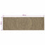 Områdetæpper Naturfarvet og sort 80 x 200 cm Jute