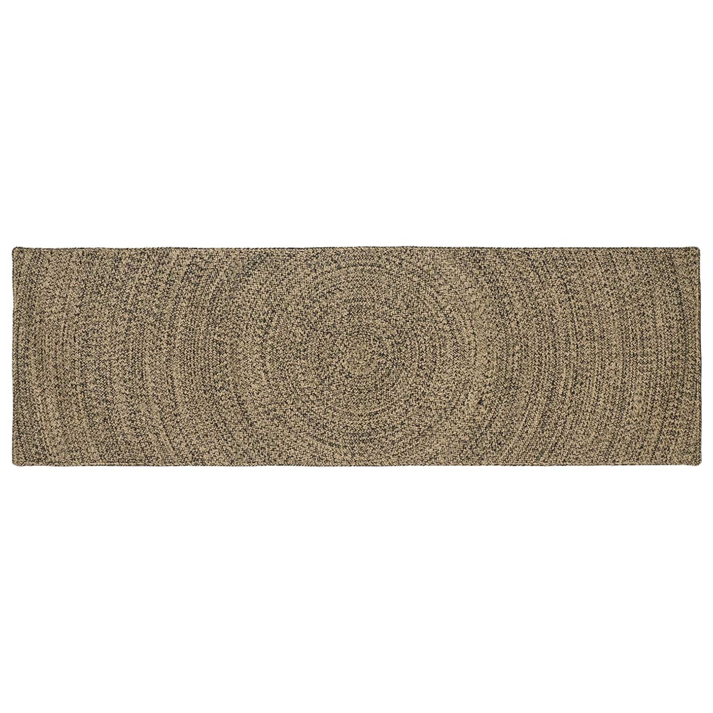 Områdetæpper Naturfarvet og sort 80 x 300 cm Jute