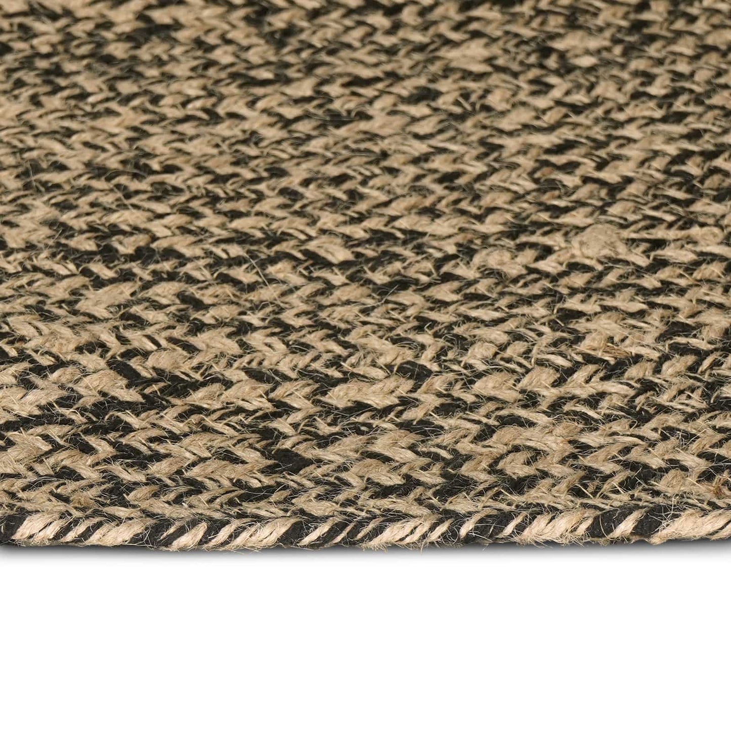 Områdetæpper Naturfarvet og sort 80 x 400 cm Jute