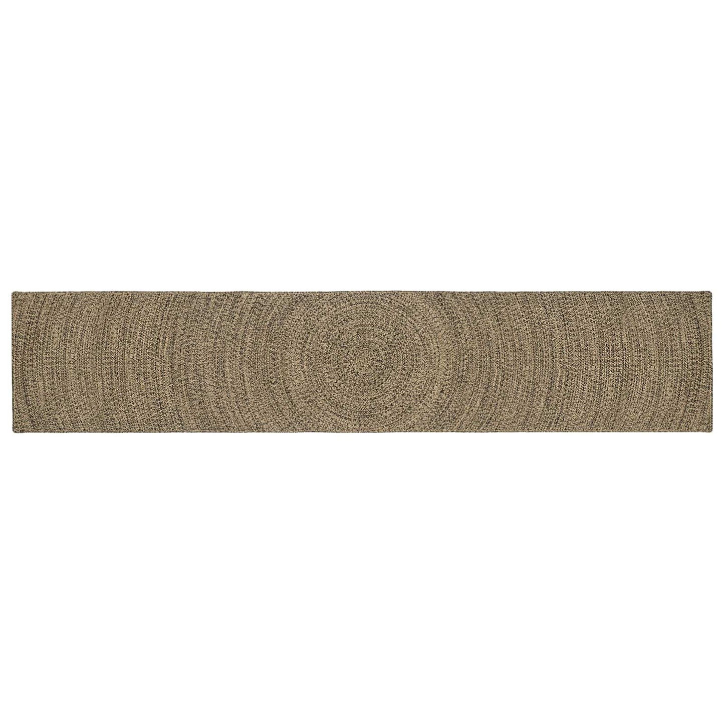 Områdetæpper Naturfarvet og sort 80 x 400 cm Jute