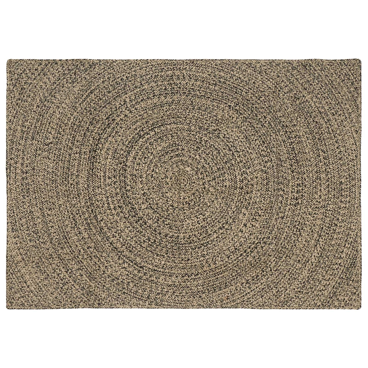 Områdetæpper Naturfarvet og sort 140 x 200 cm Jute