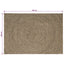 Områdetæpper Naturfarvet og sort 200 x 290 cm Jute
