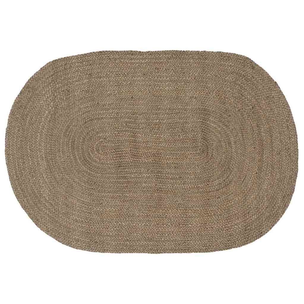 Områdetæpper Grå 100 x 152 cm Jute billede