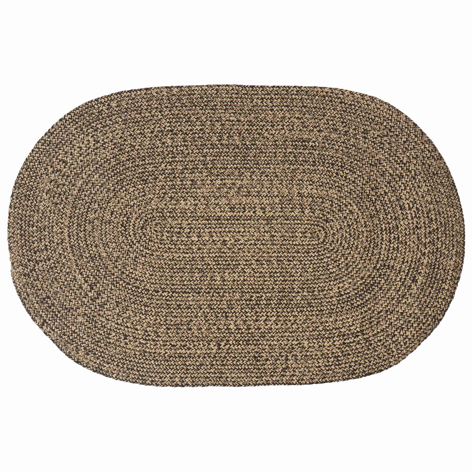 Områdetæpper Sort 122 x 183 cm Jute billede