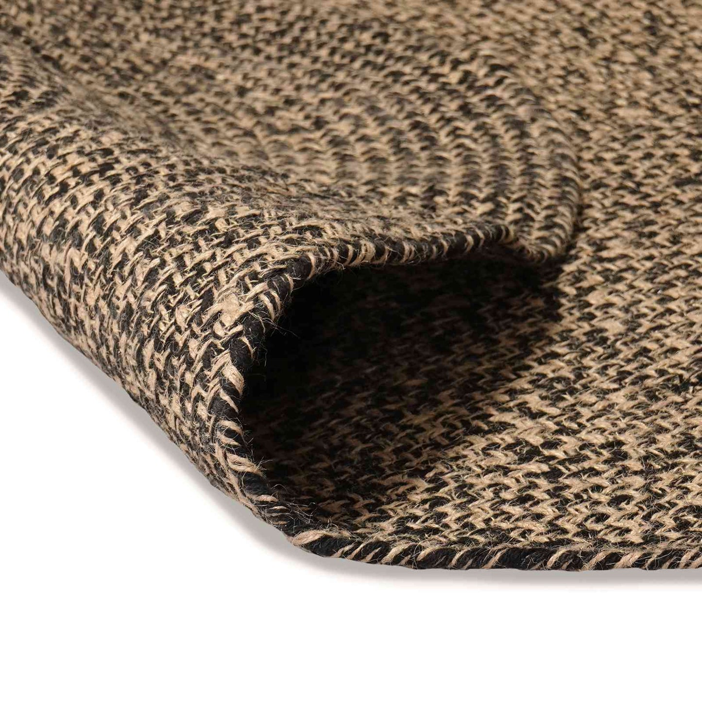 Områdetæpper Sort 152 x 245 cm Jute
