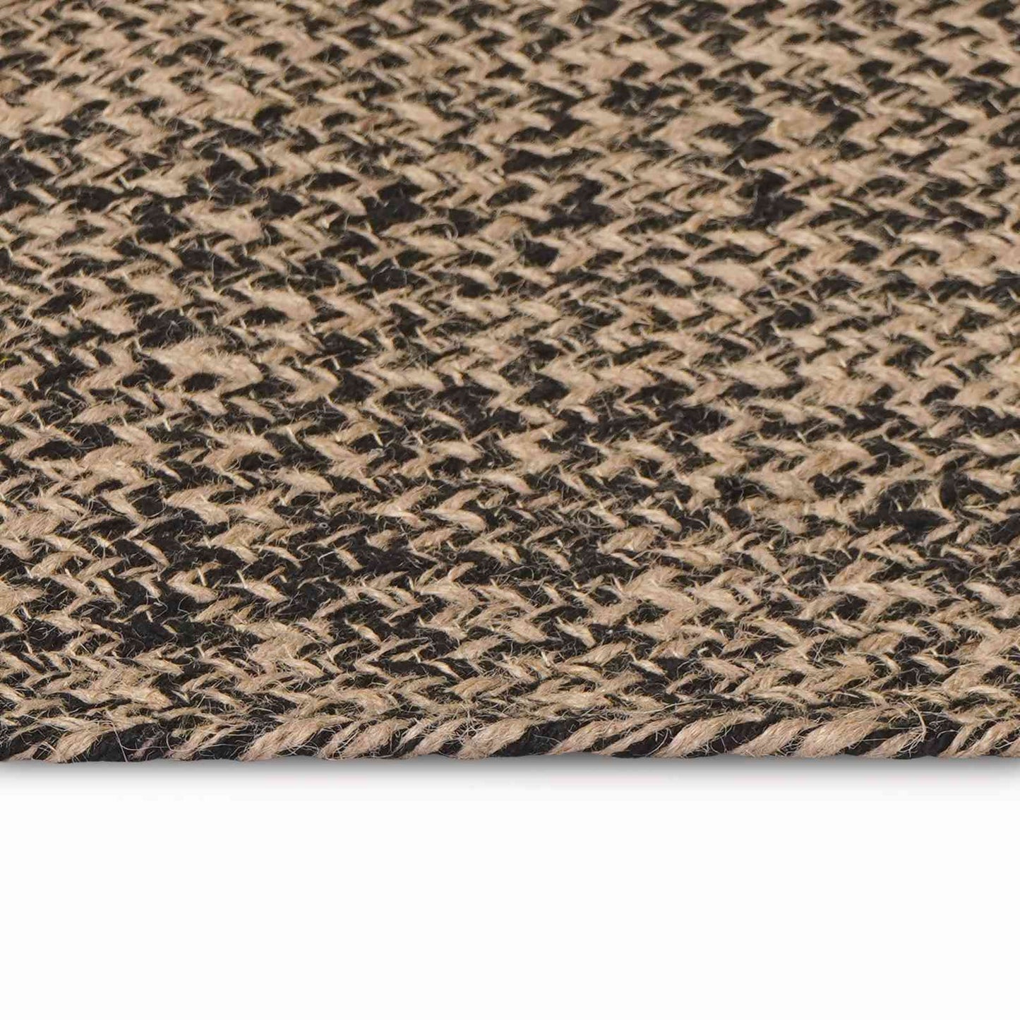 Områdetæpper Sort 152 x 245 cm Jute