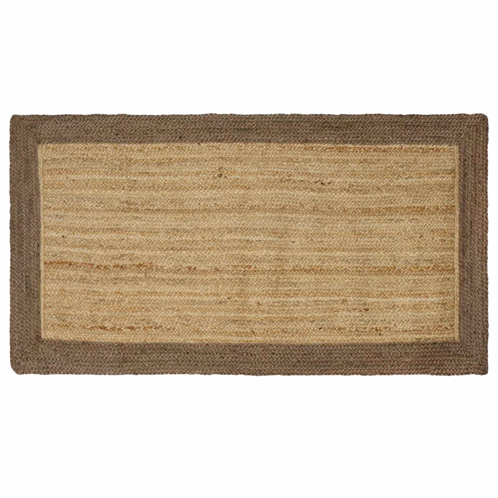 Områdetæpper Grå 100 x 200 cm Jute billede